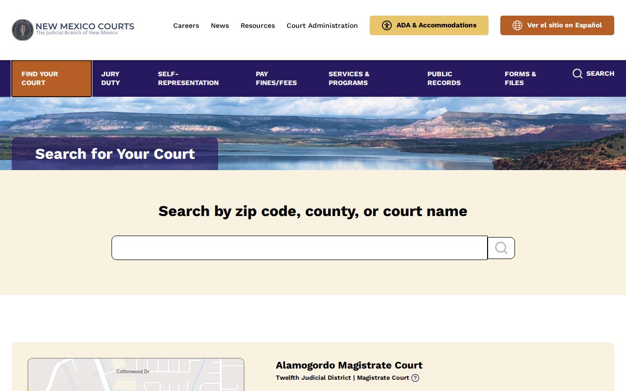 New Mexico Courts official court finder for Mora County